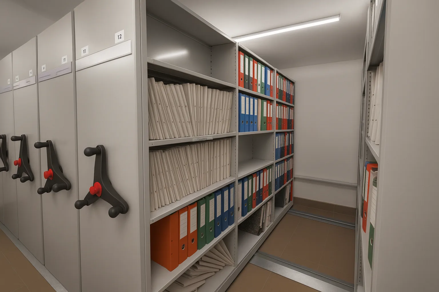 Regały przesuwne MITUM - realizacja archiwum dokumentacji